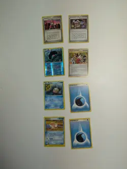 Pokemon Card Lot (8) - Chikorita, Pineco, Deerling, Kricketot, Cherim, Grass... - Image 1