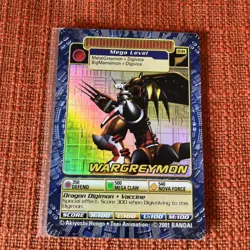 ST-84 WarGreymon Digimon Card Digi-Battle Street Starter Deck 2001 Bandai - Image 2