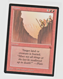 Magic the Gathering ~ MTG ~ 1x Fissure ~ M/NM ~ THE DARK - Image 1