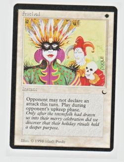 Magic the Gathering ~ MTG ~ 1x Festival ~ M/NM ~ THE DARK - Image 1