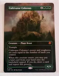 MTG Cultivator Colossus Borderless Innistrad Remastered INR Regular #317 NM - Image 1