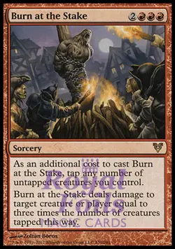 Burn at the Stake 1x FOIL AVR MTG Avacyn Restored Rare MINT red - Image 1