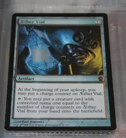 MTG Magic the Gathering Aether Vial (1/15) FTV Relics LP FOIL - Image 1