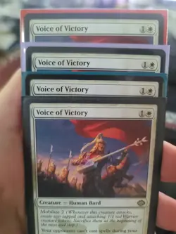 **MTG Voice of Victory Tarkir: Dragonstorm Regular x 4 (Playset) NM** - Image 1