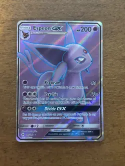 Espeon GX (Full Art) 140/149 SM Base Set Holo Pokemon TCG NM - Image 1