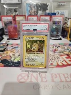 1999 Pokemon TCG Raichu-Holo Fossil #14/62 PSA 6 - Image 1