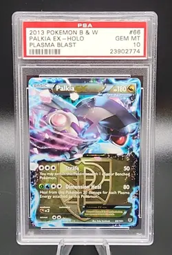 PSA 10 Gem Mint 2013 POKEMON Black & White B&W PLASMA BLAST #65 Palkia EX POP 9 - Image 1