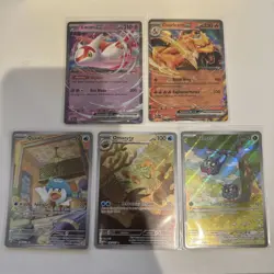 Pokemon TCG 5 Card Lot NM - Latias EX, Charizard EX, Quaxly, Omanyte, Tangela - Image 1