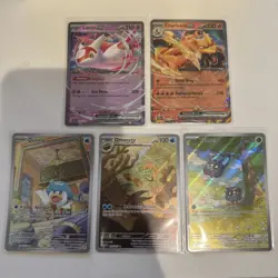 Pokemon TCG 5 Card Lot NM - Latias EX, Charizard EX, Quaxly, Omanyte, Tangela - Image 3