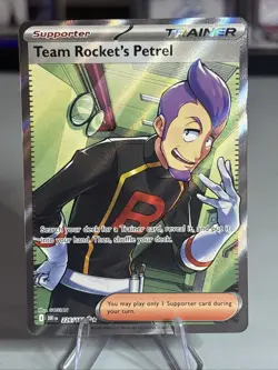 Team Rocket's Petrel Pokemon Destined Rivals 226/182 Full Art Ultra Rare NM/M - Image 1