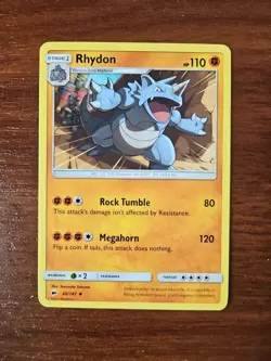 Pokemon SM Burning Shadows - 66/147 RHYDON, Unlimited Uncommon - Image 1