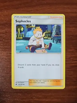 Pokemon SM Burning Shadows - 123/147 SOPHOCLES, Unlimited Uncommon - Image 1