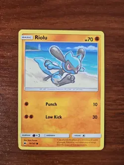 Pokemon SM Burning Shadows - 70/147 RIOLU, Unlimited Common - Image 1