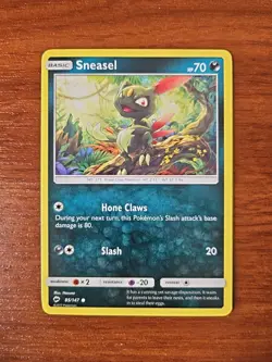 Pokemon SM Burning Shadows - 85/147 SNEASEL, Unlimited Common - Image 1