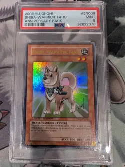 Shiba-Warrior Taro Anniversary Pack YAP1-EN008 Ultra Rare Yugioh PSA 9 ENGLISH - Image 1