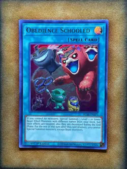 Yugioh Obedience Schooled BLAR-EN071 Ultra Rare 1st Ed VLP - Image 1