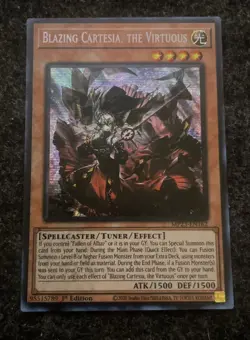 YUGIOH: Blazing Cartesia, the Virtuous MP23-EN162 Prismatic Rare NM 1st - Image 1