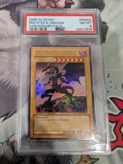 Red-Eyes B. Dragon YAP1-EN002 Ultra Rare Promo PSA 8 NM-MT Yugioh - Image 1