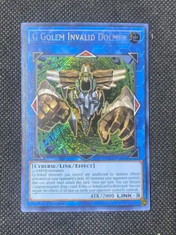 YuGiOh! - G Golem Invalid Dolmen BLCR-EN044 Secret Rare 1st Edition Near Mint - Image 1