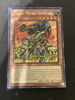 YuGiOh! - Koa’ki Meiru Supplier BLCR-EN080 Secret Rare 1st Edition Near Mint - Image 1