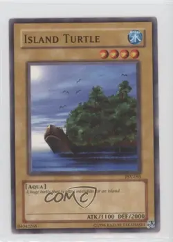 Island Turtle Unlimited YuGiOh Pharaoh's Servant #PSV-095 2002 - Image 1