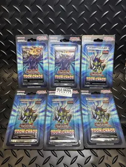 6x Yugioh Toon Chaos 1st Edition Blister Packs ~ Factory Sealed Brand New! - Image 1