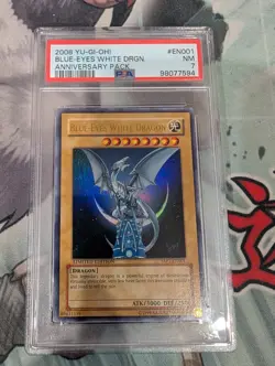 Blue-Eyes White Dragon YAP1-En001 Ultra Rare PSA 7 NM Yugioh - Image 1