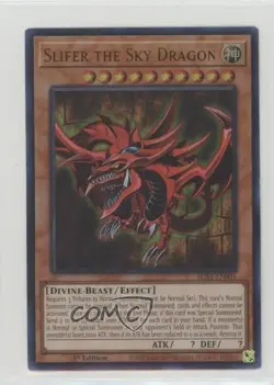 Slifer the Sky Dragon (UR) 1st Ed. YuGiOh Egyptian God Deck: #EGS1-EN001 - Image 1