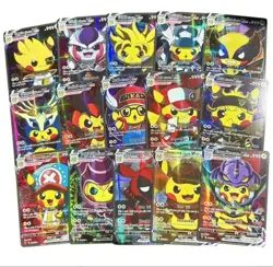 Pokemon 55 piece Pikachu Vcos Card Cosplay Holo Flashing Cards Non-TCG - Image 2