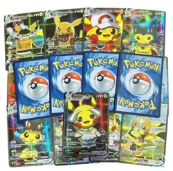Pokemon 55 piece Pikachu Vcos Card Cosplay Holo Flashing Cards Non-TCG - Image 3