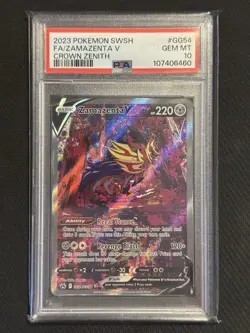 Zamazenta V Full Art GG54/GG70 Crown Zenith Pokemon Card PSA 10 Gem Mint 2023 - Image 1