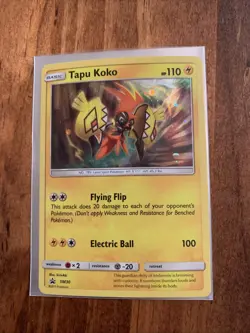 Pokemon TCG: Tapu Koko SM30 Promos - SM Promos - NM - Black Star Promo Card - Image 1