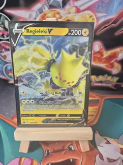 Pokemon Card Regieleki V SWSH280 Black Star Promo STANDARD Size NM - Image 1