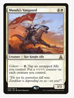 Munda's Vanguard #29 OGW Magic Card in Protective Sleeve - Image 1