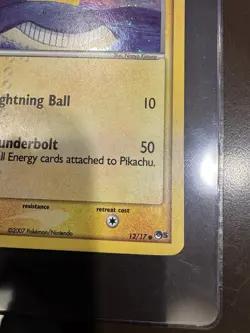 Pokemon Card - Error Inverted Back Pikachu POP Series 5 12/17 Holo Rare 2007 NM - Image 4