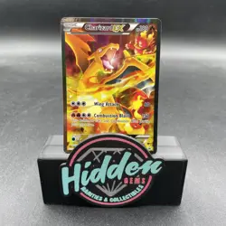 Pokemon TCG Charizard EX Ultra Rare Red Blue Black Star Promo Holo Card XY121 - Image 1