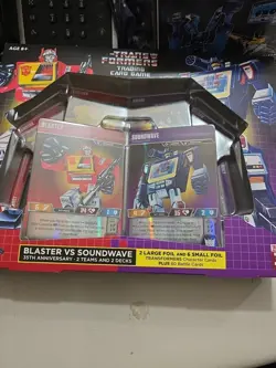 SDCC exclusive 2019 Transformers Trading Card Game BLASTER v. SOUNDWAVE Hasbro - Image 1