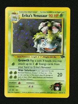 Pokemon TCG Erika's Venusaur Gym Challenge Holo Card 4/132 - Image 1
