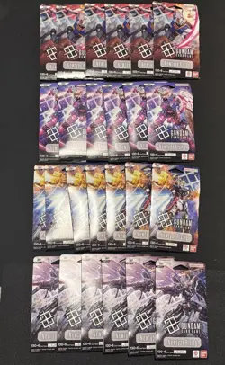 25x GUNDAM CARD GAME: Newtype Rising Booster Packs GD01 ENGLISH | New Sealed ✅ - Image 1