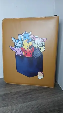 Pokemon Eevee Card Binder TCG 9 Pockets 50 Sleeves Holds 400 New - Image 3