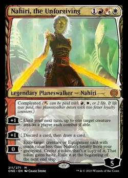 1x Nahiri, the Unforgiving MTG Phyrexia: All Will Be One NM Magic Regular - Image 1