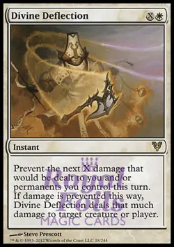 Divine Deflection 1x FOIL AVR MTG Avacyn Restored Rare MINT white - Image 1