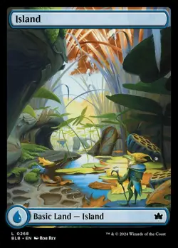 1x Island (0268) - Foil - Bloomburrow - Near Mint, English - MTG! - Image 1