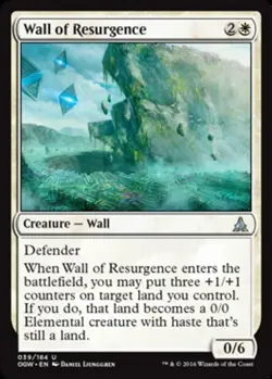Wall of Resurgence - Oath of the Gatewatch #039/184 MTG Magic The Gathering - Image 1