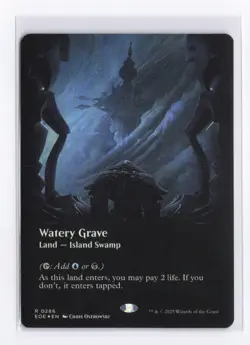 Watery Grave (Borderless) (Foil) 0286 (R) MTG Edge of Eternities (EOE) - Image 1
