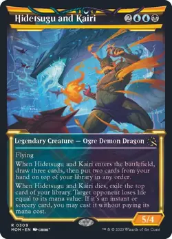 1x (309) Hidetsugu and Kairi - SHOWCASE MTG March of the Machine NM Magic Regula - Image 1