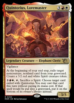1x Quintorius, Loremaster MTG March of the Machine NM Magic Regular - Image 1