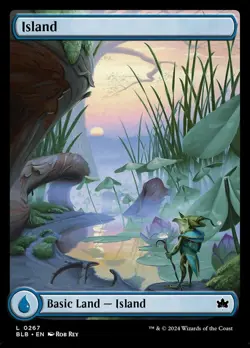 1x Island (0267) - Foil - Bloomburrow - Near Mint, English - MTG! - Image 1