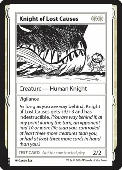 1x Knight of Lost Causes - Mystery Booster 2 - Near Mint, English - MTG! - Image 1
