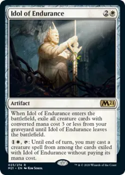 1x Idol of Endurance - Foil - Core Set 2021 - Near Mint, English - MTG! - Image 1